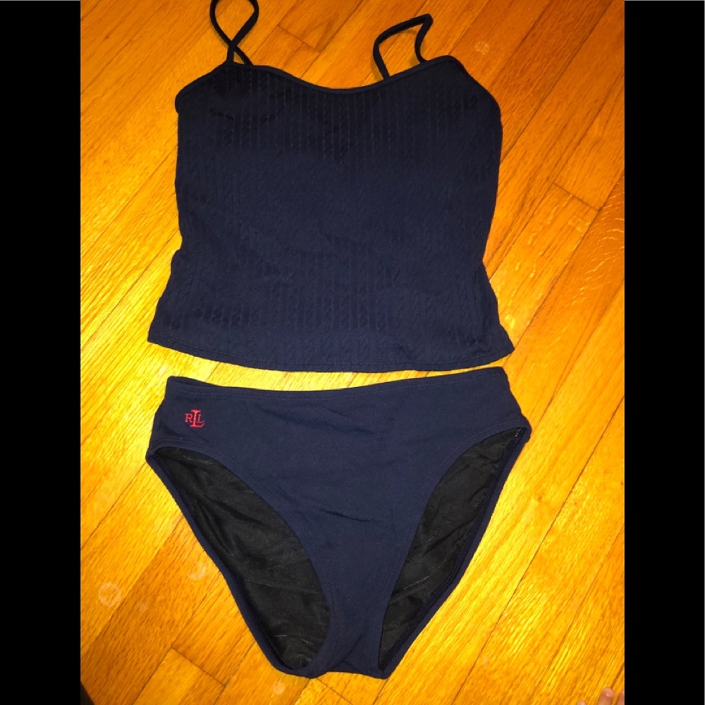 Polo Ralph Lauren navy swimsuit size 10